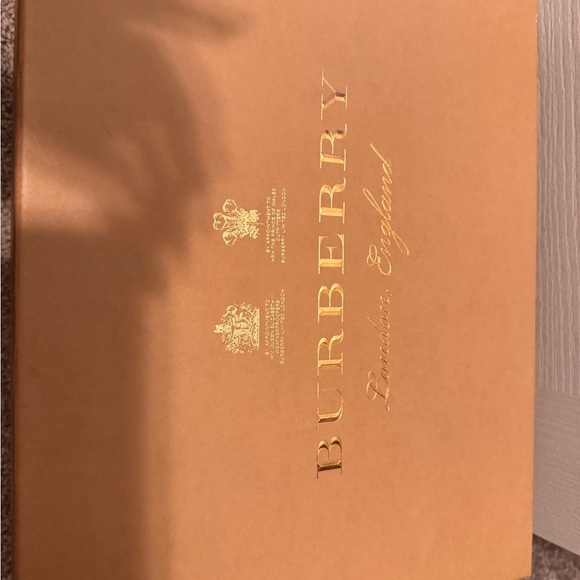 Burberry Black Leather Fringe Lace-Up Sneakers with Navy Laces - Picture 3 of 5